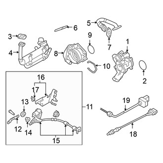 Volkswagen OE - Emission System - Emission Components (Sedan)