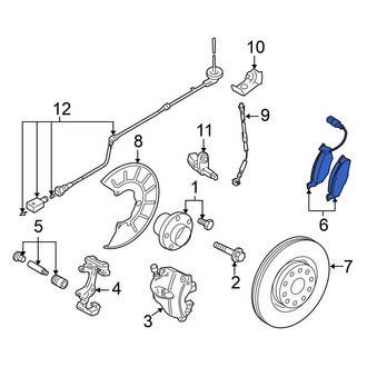 Volkswagen OE - Front Disc Brake Pad Set