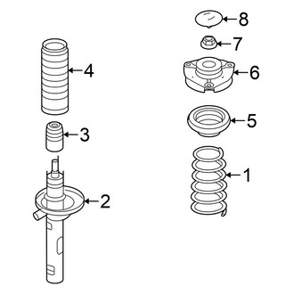 Volkswagen OE - Front Suspension - Struts & Components (Sedan A5 Body Code)