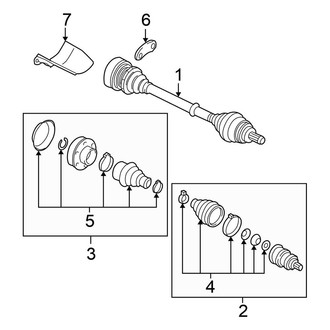 Volkswagen OE - Front Suspension - Drive Axles (2.0L Standard Tr)