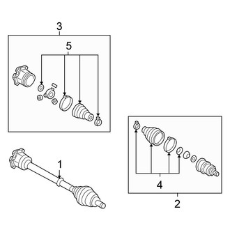 Volkswagen OE - Front Suspension - Drive Axles (TDI Automatic Dual Clutch Tr)