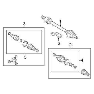 Volkswagen OE - Front Suspension - Drive Axles (S / SE / SEL Sedan Automatic Tr)