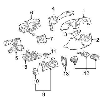 Volkswagen OE - Steering Column - Shroud, Switches & Levers (Sedan A5 Body Code)