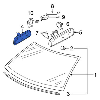 Volkswagen OE - Front Interior Rear View Mirror