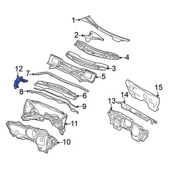 Volkswagen OE - Left Cowl Extension