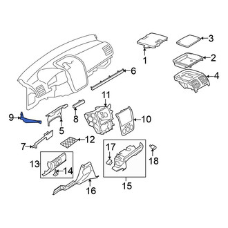 Volkswagen OE - Left Instrument Panel Trim Panel