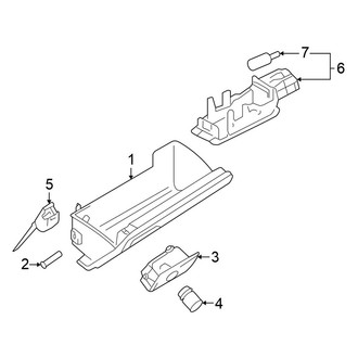 Volkswagen OE - Instrument Panel - Glove Box (Sedan)