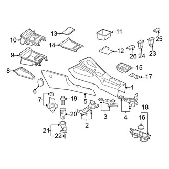 Volkswagen OE - Front Console (Sedan A5 Body Code)