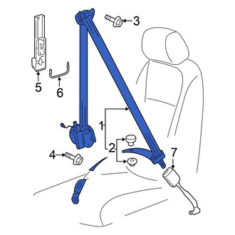 Volkswagen OE - Front Left Seat Belt Lap and Shoulder Belt