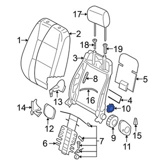 Volkswagen OE - Seat Back Recliner Adjustment Handle