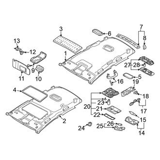 Volkswagen OE - Roof - Interior Trim (4 Doors Wagon)