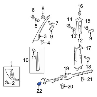 Volkswagen OE - Door Sill Plate Clip