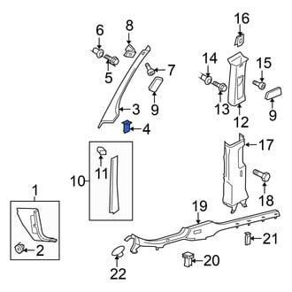 Volkswagen OE - Body A-Pillar Trim Panel Clip