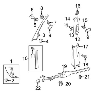 Volkswagen OE - Pillars, Rocker & Floor - Interior Trim