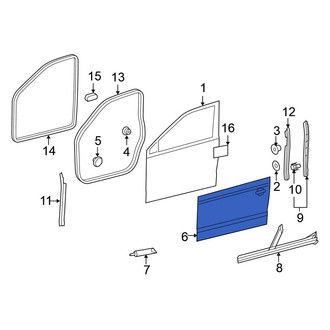 Volkswagen OE - Front Left Outer Door Outer Panel