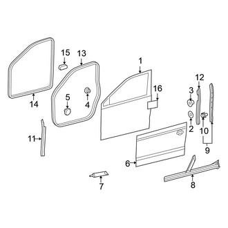 Volkswagen OE - Front Door - Door & Components (Sedan A5 Body Code)