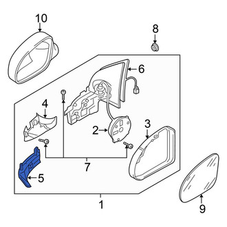 Volkswagen OE - Front Left Turn Signal Light Housing