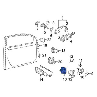 Volkswagen OE - Front Left Door Latch Assembly