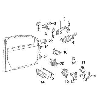 Volkswagen OE - Front Door - Lock & Hardware (Sedan A5 Body Code)