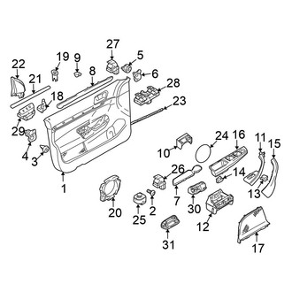 Volkswagen OE - Front Door - Interior Trim (Sedan A5 Body Code)