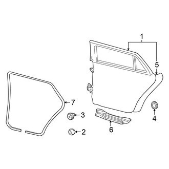 Volkswagen OE - Rear Door - Door & Components (4 Doors Wagon)