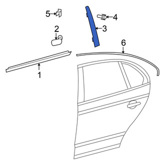Volkswagen OE - Front Right Door Applique