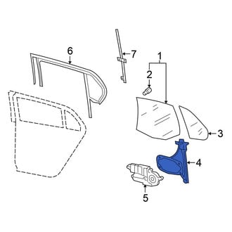 Volkswagen OE - Rear Left Window Regulator