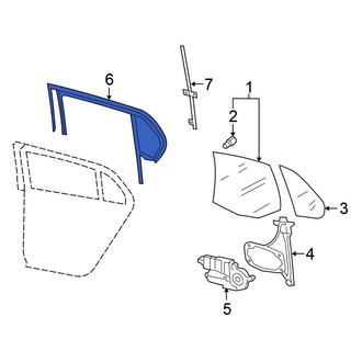 Volkswagen OE - Rear Left Window Channel