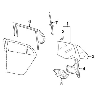 Volkswagen OE - Rear Door - Glass & Hardware