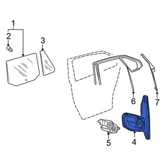 Volkswagen OE - Rear Right Window Regulator