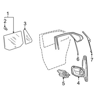Volkswagen OE - Rear Door - Glass & Hardware (Wagon)