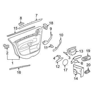Volkswagen OE - Rear Door - Interior Trim (S / SE / SEL / TDI / TDI Cup Edition / Wolfsburg Edition Sedan)