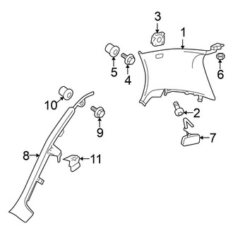 Volkswagen OE - Quarter Panel - Interior Trim (GLI / S / SE / SEL / Wolfsburg Edition)