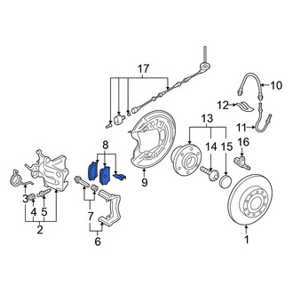 Volkswagen OE - Rear Disc Brake Pad Set