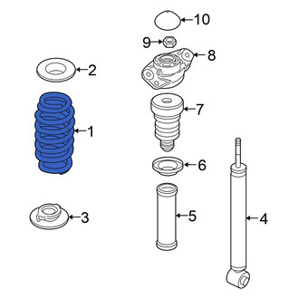 Volkswagen OE - Rear Coil Spring