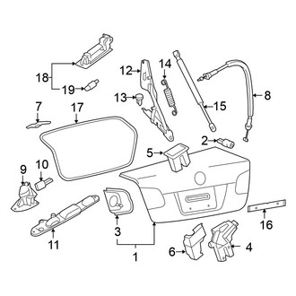Volkswagen OE - Trunk Lid - Lid & Components