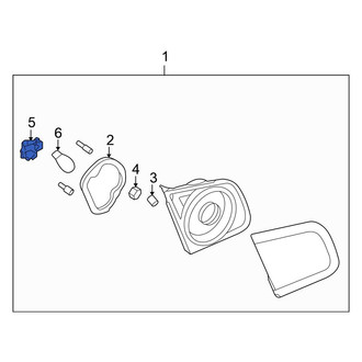 Volkswagen OE - Left Back Up Light Socket