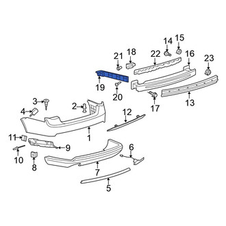 Volkswagen OE - Rear Right Outer Bumper Guide