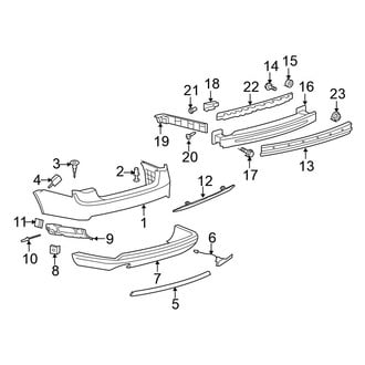 Volkswagen OE - Rear Bumper - Bumper & Components (2.5 / GLI / TDI)