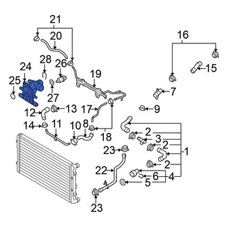 Volkswagen OE - Cooling System Bypass Line Adapter