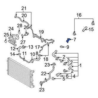 Volkswagen OE - Cooling System Bypass Line Adapter