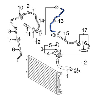 Volkswagen OE - Engine Coolant Overflow Hose