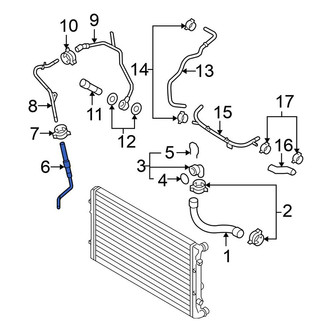 Volkswagen OE - Lower Radiator Coolant Hose