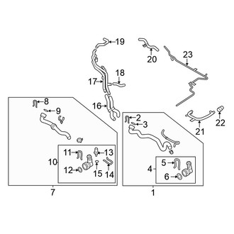 Volkswagen OE - Cooling - Hoses & Lines (From VIN 1K9109651), (2.0L Standard Tr)