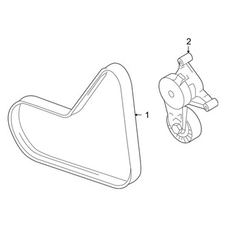 Volkswagen OE - Cooling - Belts & Pulleys (To VIN 1K9109650), (GLI / Wolfsburg Edition 2.0L CBFA Engine / CCTA Engine)