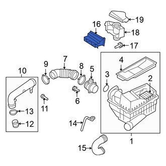 Volkswagen OE - Front Engine Air Intake Hose