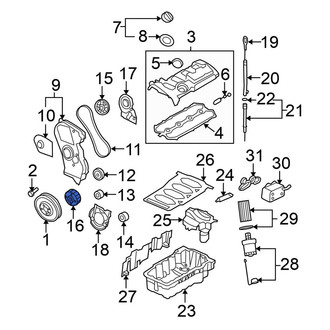 Volkswagen OE - Engine Timing Crankshaft Sprocket