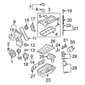 Volkswagen OE - Lower Engine Oil Dipstick Tube