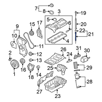 Volkswagen OE - Upper Engine Oil Dipstick Tube