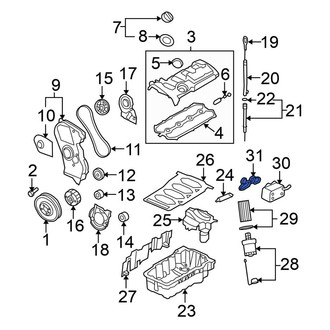 Volkswagen OE - Engine Oil Cooler Gasket